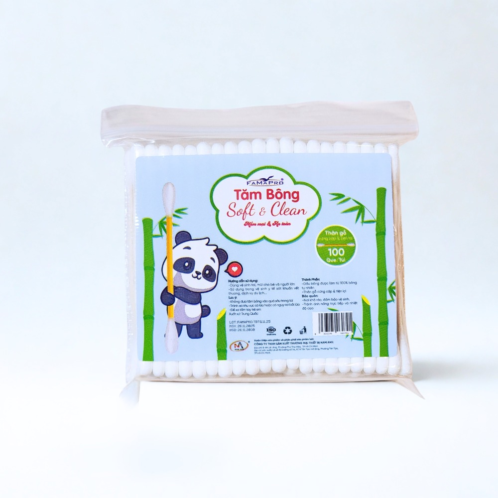 Tăm bông gấu trúc Famapro